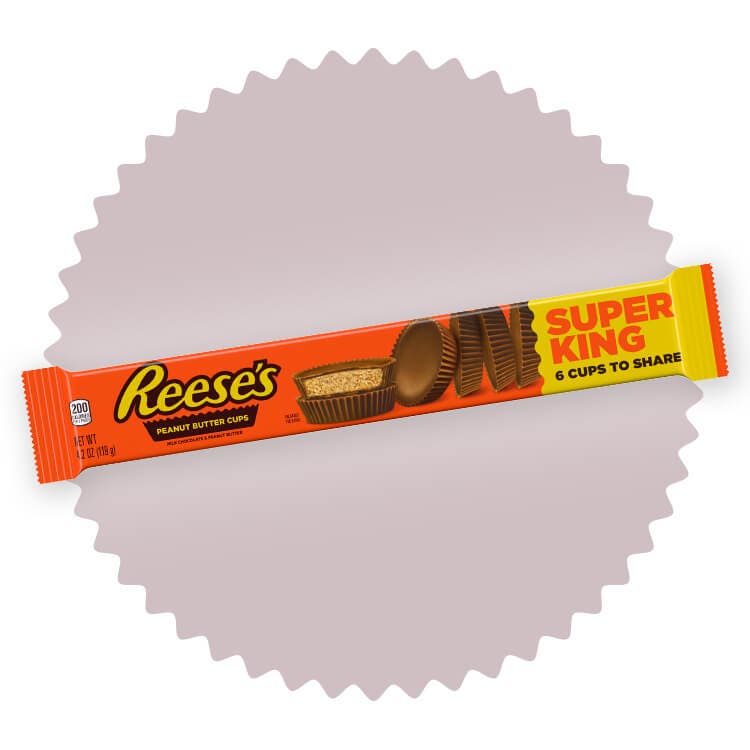 pack of reeses super king milk chocolate peanut butter cups