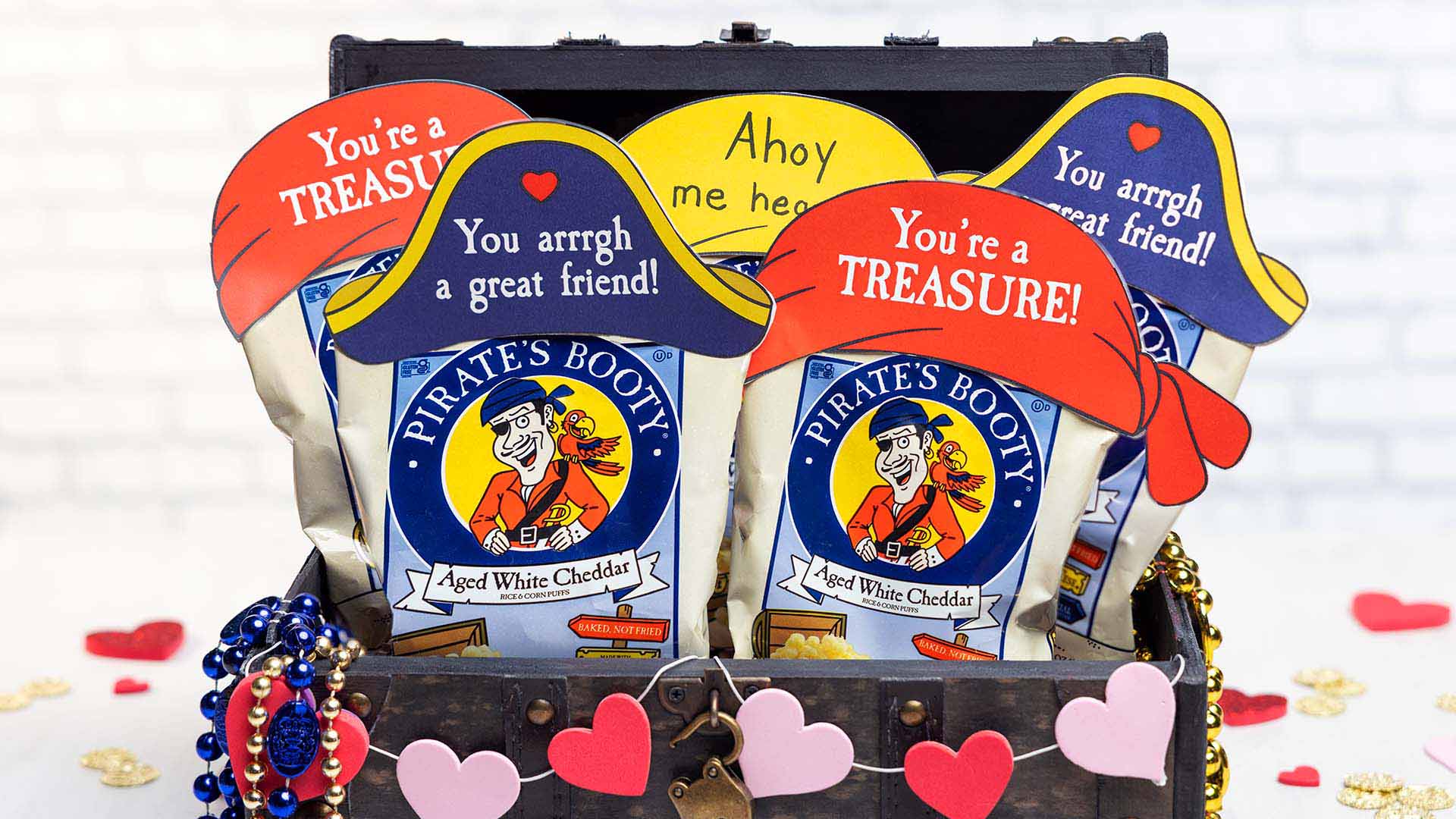 pirates booty valentines day exchange gift