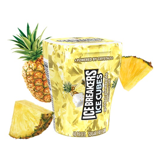 ice breakers golden pineapple gum
