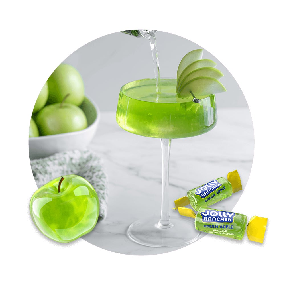 green apple jolly rancher martini