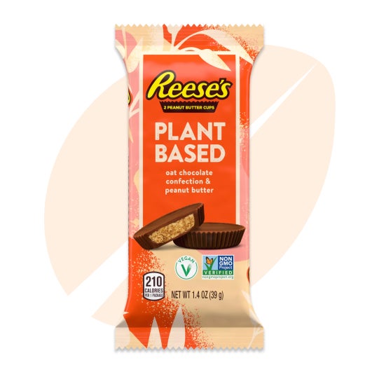 REESE'S Plant Based Oat Chocolate Confection & Peanut Butter Cups, 1.4 oz