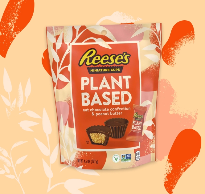 bag of reeses plant based miniatures peanut butter cups