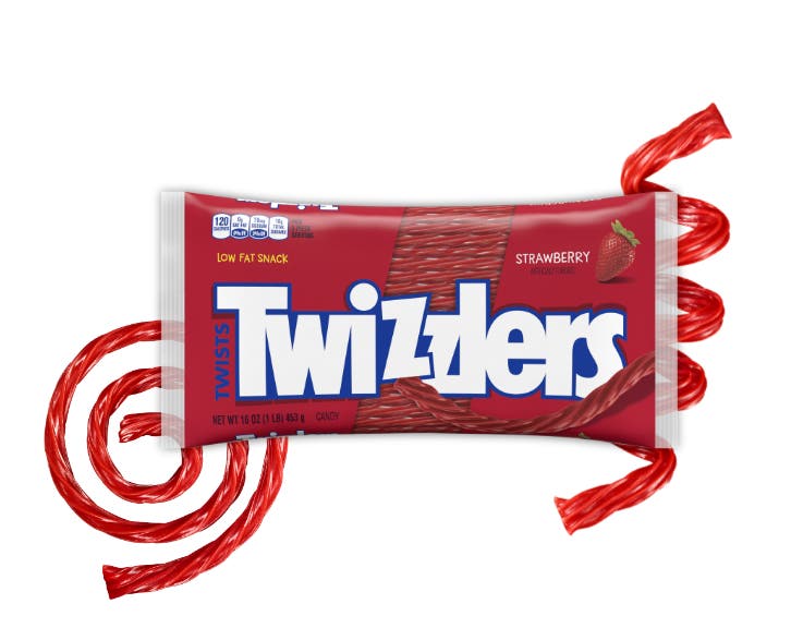 TWIZZLERS Twists Rainbow Candy, 27.5 oz tub, 105 pieces
