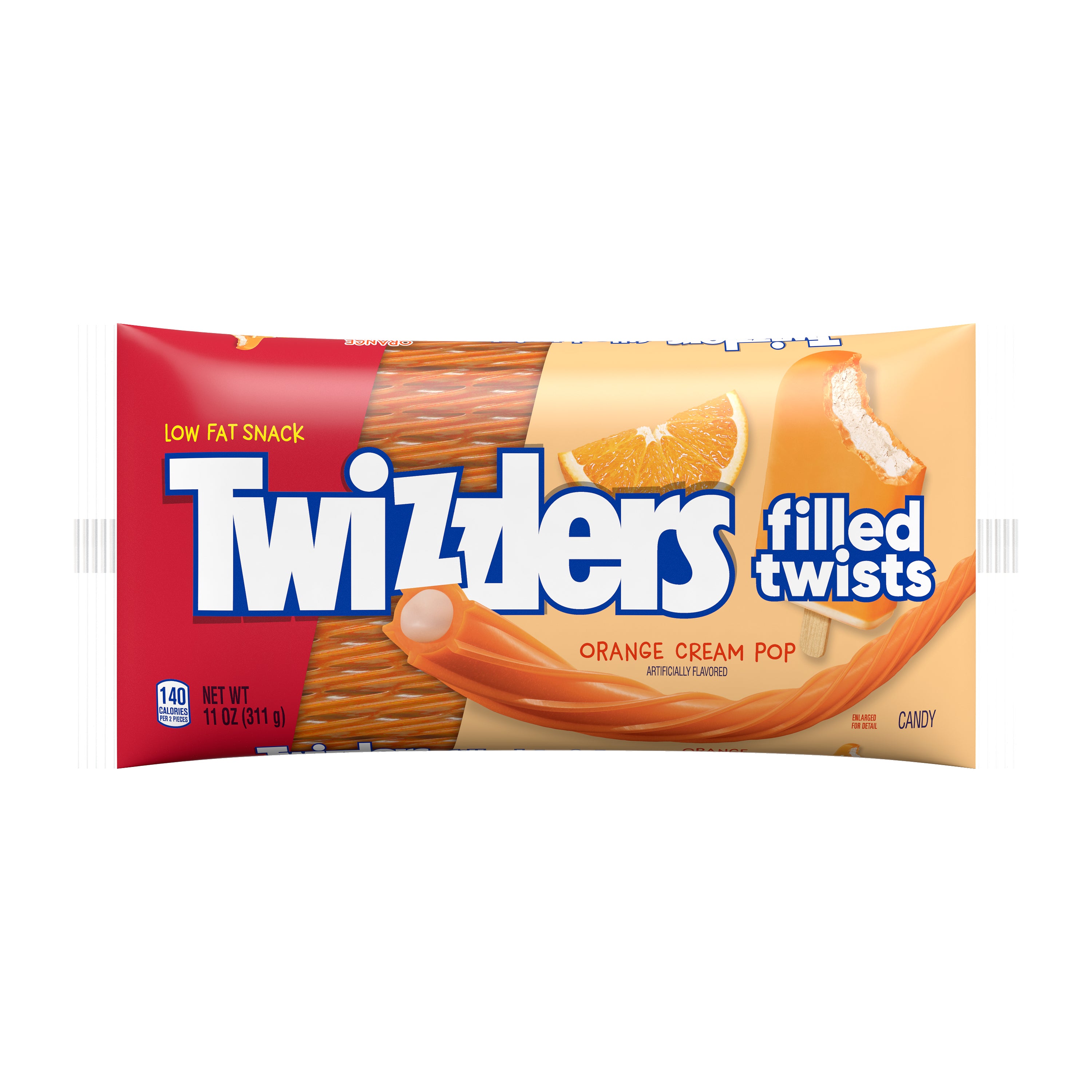 bag of twizzlers orange cream filled twists