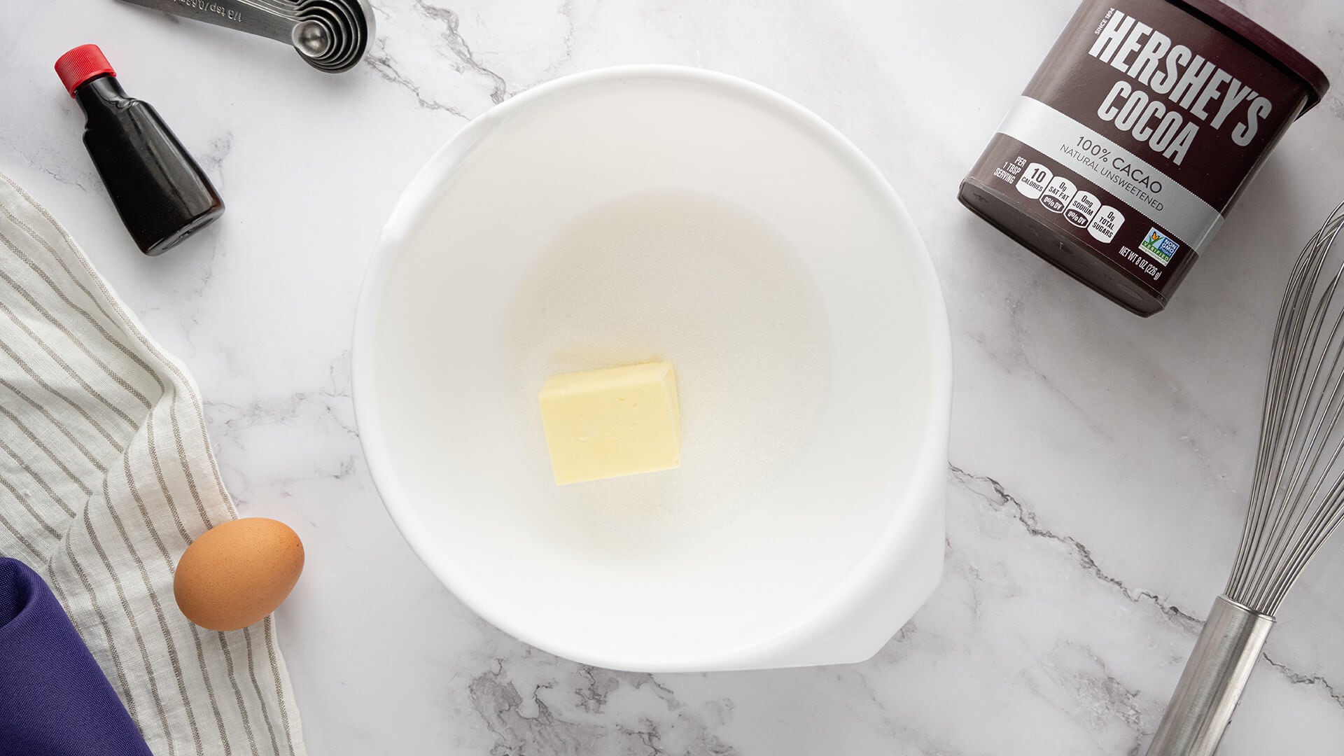 butter and sugar in large mixing bowl