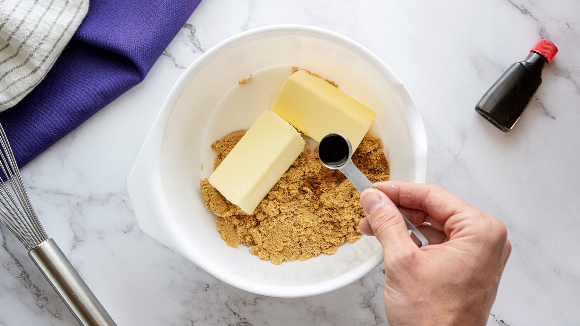 cookie ingredients in a bowl