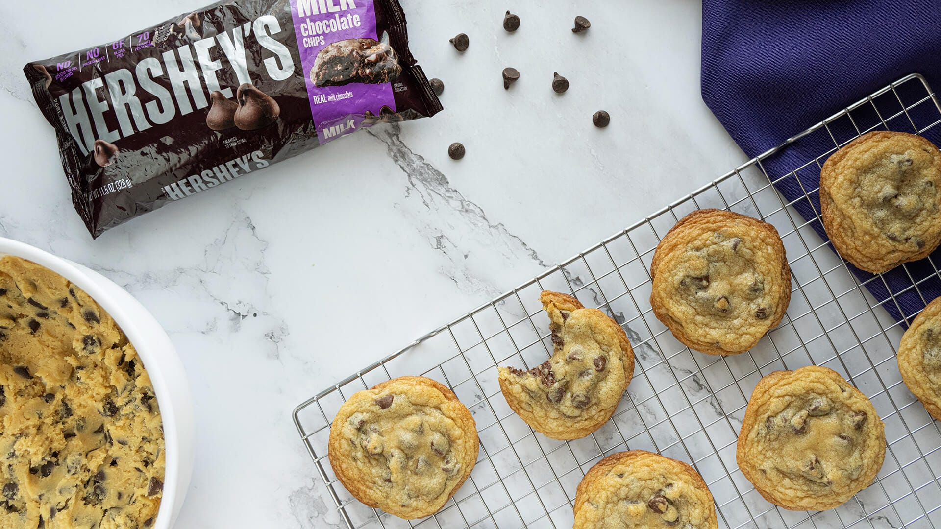 baked cookies on a wire rack