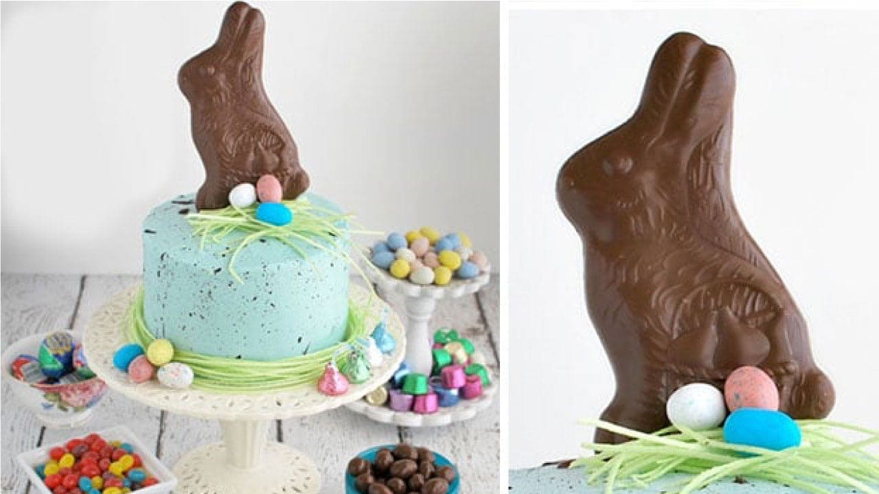 chocolate easter bunny cake