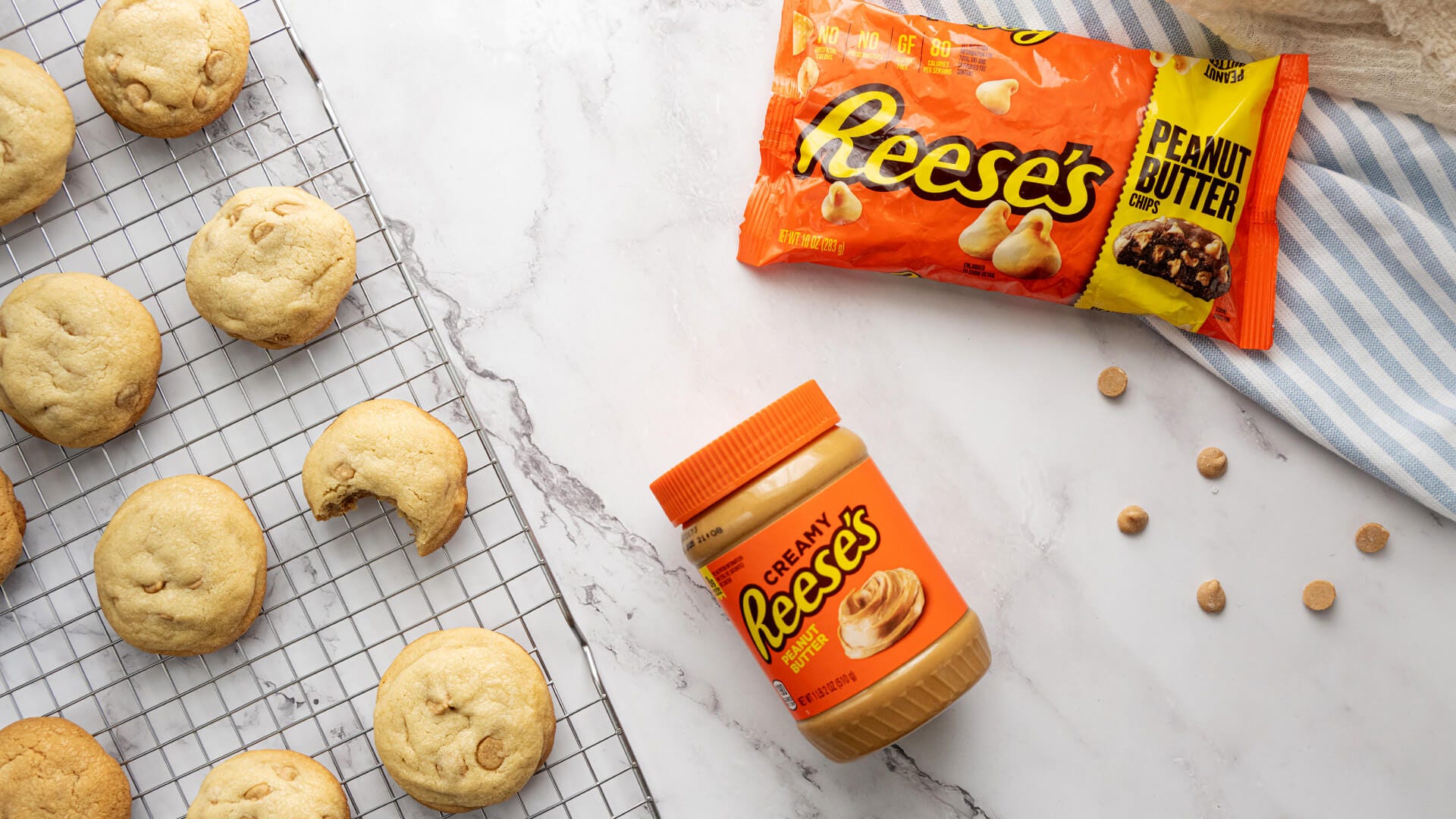 baked cookies on a wire rack