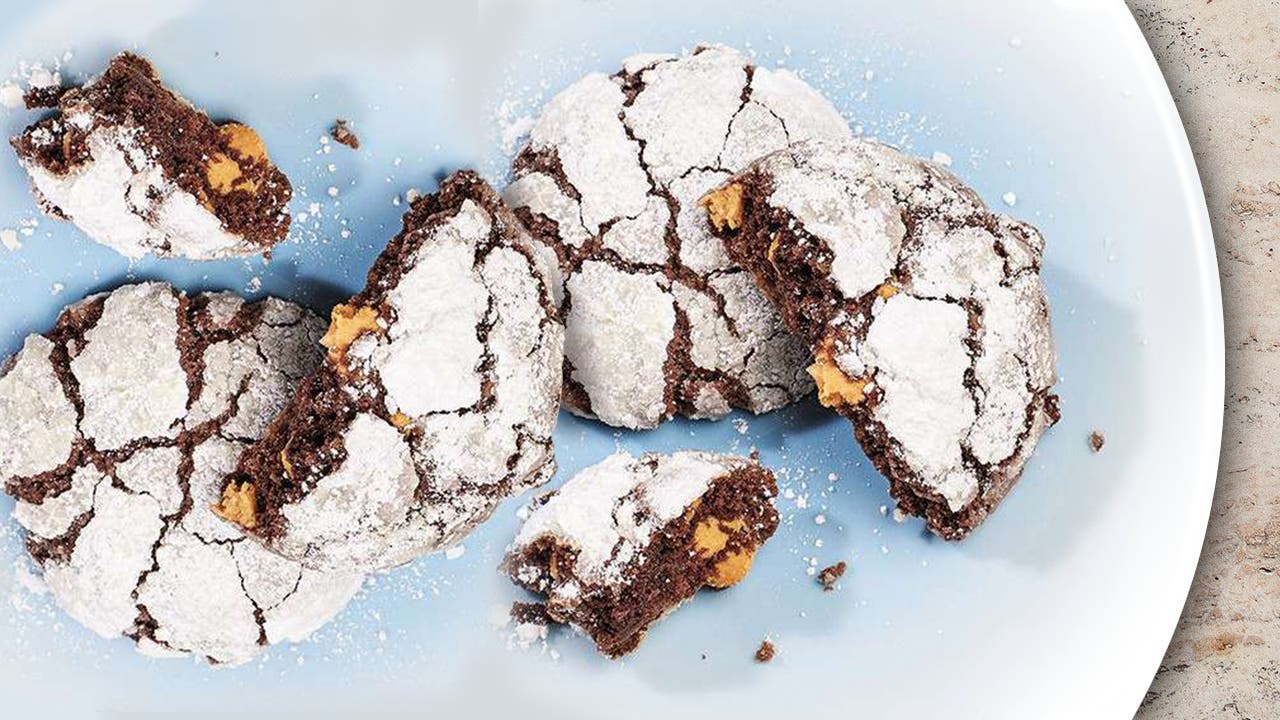 Chocolate Crinkle Cookies -Fit Foodie Finds